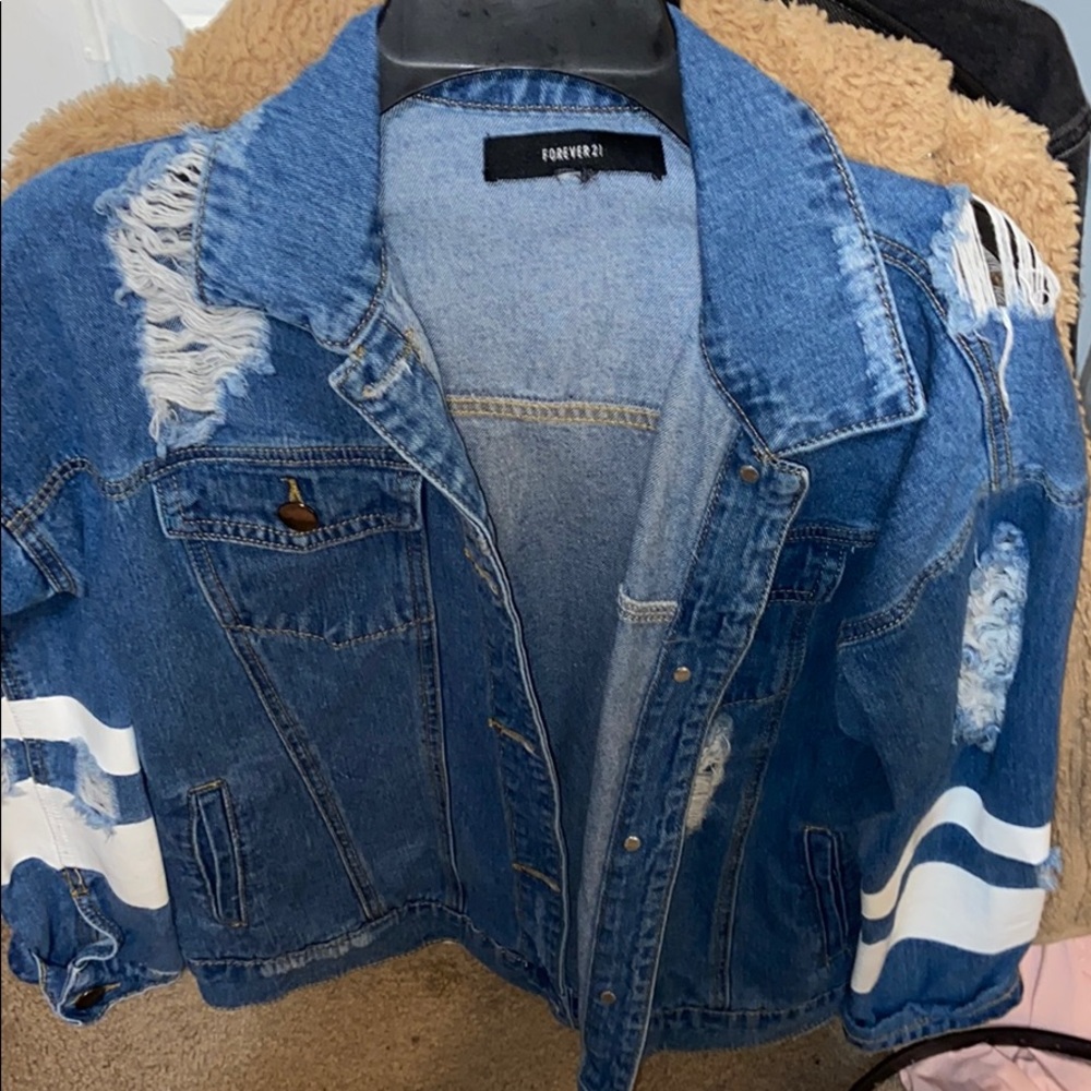 Distressed Jean Jacket